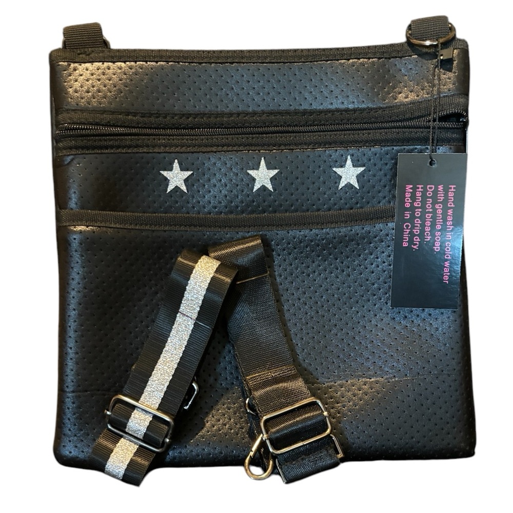 NWT-Haute Shore Dani Carbon w/silver stars crossbody